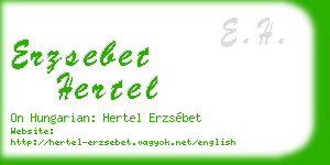erzsebet hertel business card